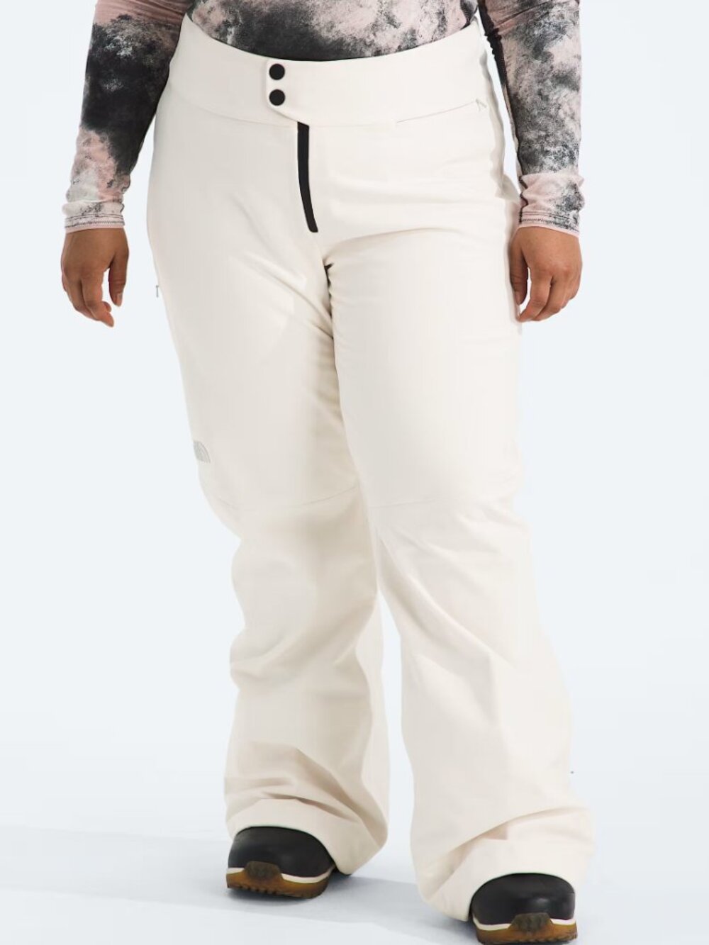 The North Face Women's Plus Snoga Pants 3X White Dune Windwall NWT Slim Fit
